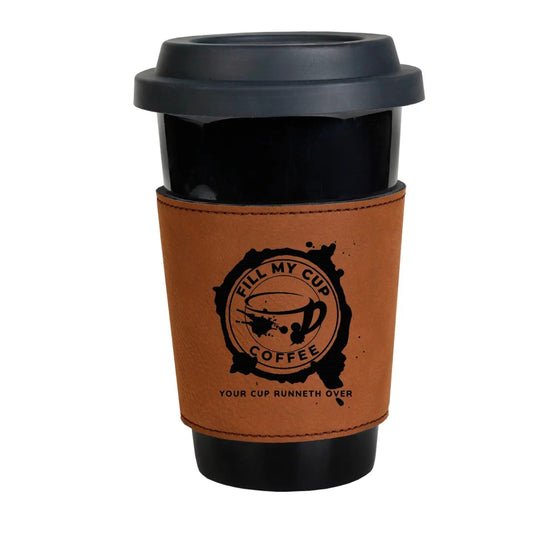 Leatherette Rawhide Cup Sleeve