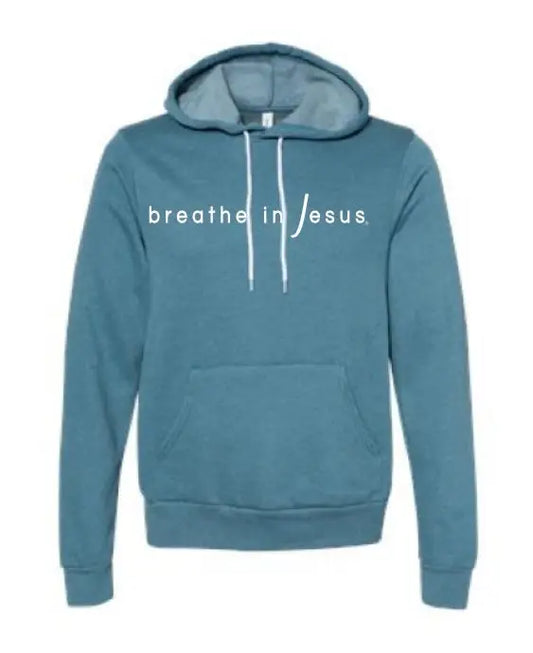 BREATHE IN JESUS Teal Hoodie